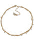 ფოტო #1 პროდუქტის Gold-Tone Pavé Twisted Collar Necklace, 16" + 3" extender