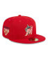 ფოტო #1 პროდუქტის Men's Red Miami Marlins 2023 Fourth of July 59FIFTY Fitted Hat