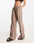 Фото #8 товара Weekday Chase smart pull on trousers in stone