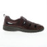 Фото #1 товара Drew Dublin 47717-83 Mens Brown Leather Strap Sport Sandals Shoes 12