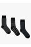 Фото #1 товара Basic 3'lü Soket Çorap Seti Geometrik Desenli