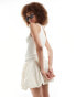 Фото #3 товара Mango knit top puffball dress in white