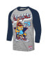 Men's Heather Gray/Navy Garfield Philadelphia Baseball 3/4-Sleeve Raglan T-Shirt