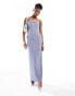 Extro & Vert bandeau maxi dress in slate grey