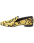 Versace Barocco Print Satin Loafer Men's