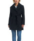 Фото #5 товара Women's Double Breasted Drap Wool Blend Fitted Wrap Coat