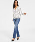 Women's Printed Surplice Top, Created for Macy's