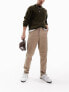 ASOS DESIGN tapered chinos in stone