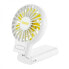 Фото #3 товара UNOLD HANDHELD FAN - Weiß - Gelb - 7,8 cm - 1 Lüfter - 10 h - Genickventilator - 1 Stück(e)