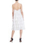 Фото #2 товара Women's V-Neck Tiered Sleeveless A-Line Dress