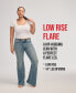 ფოტო #5 პროდუქტის Women's Low Rise Flap-Pocket Flared Jeans