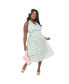 Фото #1 товара Plus Size Sleeveless Halter Swing Dress