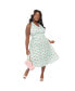 ფოტო #1 პროდუქტის Plus Size Sleeveless Halter Swing Dress