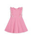 Little Girls Sleeveless Knit Pinafore Dress