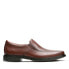 Фото #1 товара Clarks Unsheridan Go 26128692 Mens Brown Wide Loafers & Slip Ons Casual Shoes