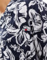 Tommy Hilfiger bowling shirt in monochrome tropical print