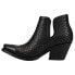 Фото #3 товара Ariat Dixon Studded Snip Toe Cowboy Booties Womens Black Casual Boots 10038381