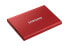 Samsung Portable SSD T7 - 2000 GB - USB Type-C - 3.2 Gen 2 (3.1 Gen 2) - 1050 MB/s - Password protection - Red