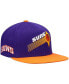 Фото #1 товара Men's Purple and Orange Phoenix Suns Hardwood Classics Snapback Hat