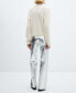 Фото #2 товара Women's Metalised Wideleg Trousers