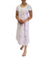 Фото #1 товара Plus Size Short-Sleeve Floral Nightgown