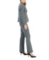 Women's Herringbone Two-Button Jacket & Flare-Leg Pants & Pencil Skirt