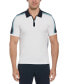 ფოტო #1 პროდუქტის Men's Short Sleeve Quarter-Zip Colorblocked Polo Sweater