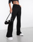 Forever New Selena pintuck tailored flare trouser in black