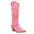 Фото #3 товара Dingo Texas Tornado Snip Toe Cowboy Womens Pink Casual Boots DI943-650