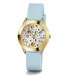 Фото #5 товара Часы и аксессуары Guess женские Аналоговые синие силиконовые наручные часы 34 мм