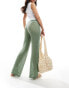 Фото #3 товара Pull&Bear crochet beach trousers in green