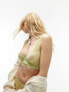 Фото #4 товара Topshop Marlow lace longline underwire bra in lime