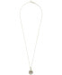 Фото #3 товара Wrapped diamond Eye of Horus Medallion Pendant Necklace (1/4 ct. t.w.) in 14k Gold-Plated Sterling Silver 10k Gold, 16" + 2" extender, Created for Macy's