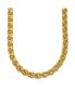 ფოტო #1 პროდუქტის Polished Yellow IP-plated Spiga 6mm Chain Necklace