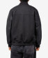 Фото #2 товара Men's Wool Varsity with Grainy Polyurethane Sleeves Bomber Jacket