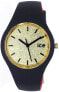 Фото #2 товара Часы ice-watch Ice Loulou Gold Glitter Schwarz с силиконовым ремешком для женщин 007228 (Small)