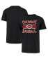 Фото #1 товара Men's Black Distressed Cincinnati Reds Renew Franklin T-shirt