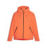 Фото #1 товара Puma Seasons Softshell FullZip Jacket Mens Orange Casual Athletic Outerwear 5241