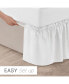 Фото #6 товара Ruffled Elastic Wrap Around Bedskirt 12 Inch Drop - Full