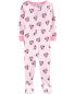 Фото #1 товара Toddler 1-Piece Minnie Mouse 100% Snug Fit Cotton Footie Pajamas 2T