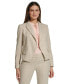 Фото #1 товара Women's Check Open-Front Jacket