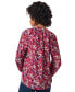 ფოტო #2 პროდუქტის Women's Printed Raglan-Sleeve Top