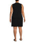 Plus Size Cotton Jersey Sleeveless Swim Cover-up Dress Print