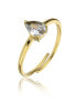 Charming Presley EWR23064G Clear Zircon Gold Plated Ring