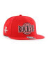 Men's Red Houston Rockets High Post Captain Snapback Hat