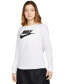 ფოტო #1 პროდუქტის Women's Sportswear Essentials Long-Sleeve Logo T-Shirt
