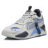 Фото #2 товара Puma RsX X Ps Lace Up Mens Blue, Grey Sneakers Casual Shoes 39631101
