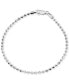 ფოტო #1 პროდუქტის Beaded Chain Bracelet in Sterling Silver, Created for Macy's