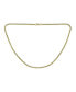 ფოტო #2 პროდუქტის 5mm Wheat Foxtail Chain Necklace Men WomenYellow Gold Plated Stainless Steel 20 Inch - Sleek Strong