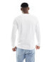 Фото #2 товара Jack & Jones long sleeve pocket t-shirt in white